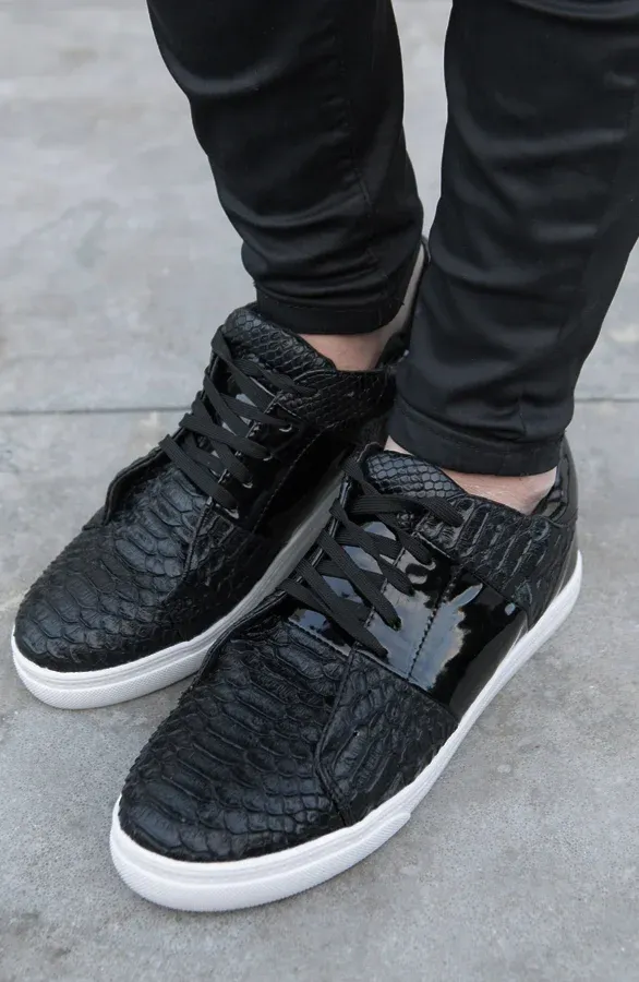 Glossy Snake Sneakers