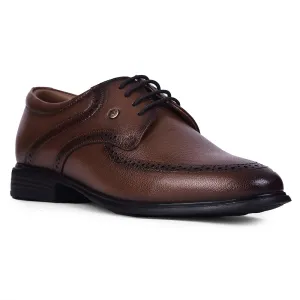Healers Brown Formal Lacing Derby Shoes For Men U993-12 By Liberty