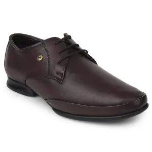 Healers Brown Formal Lacing Derby Shoes For Mens J757-02 By Liberty