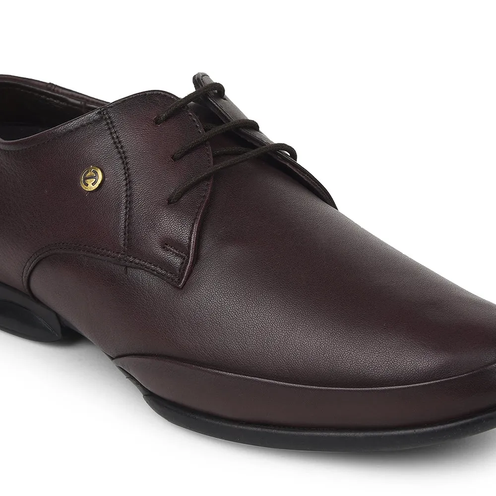 Healers Brown Formal Lacing Derby Shoes For Mens J757-02 By Liberty