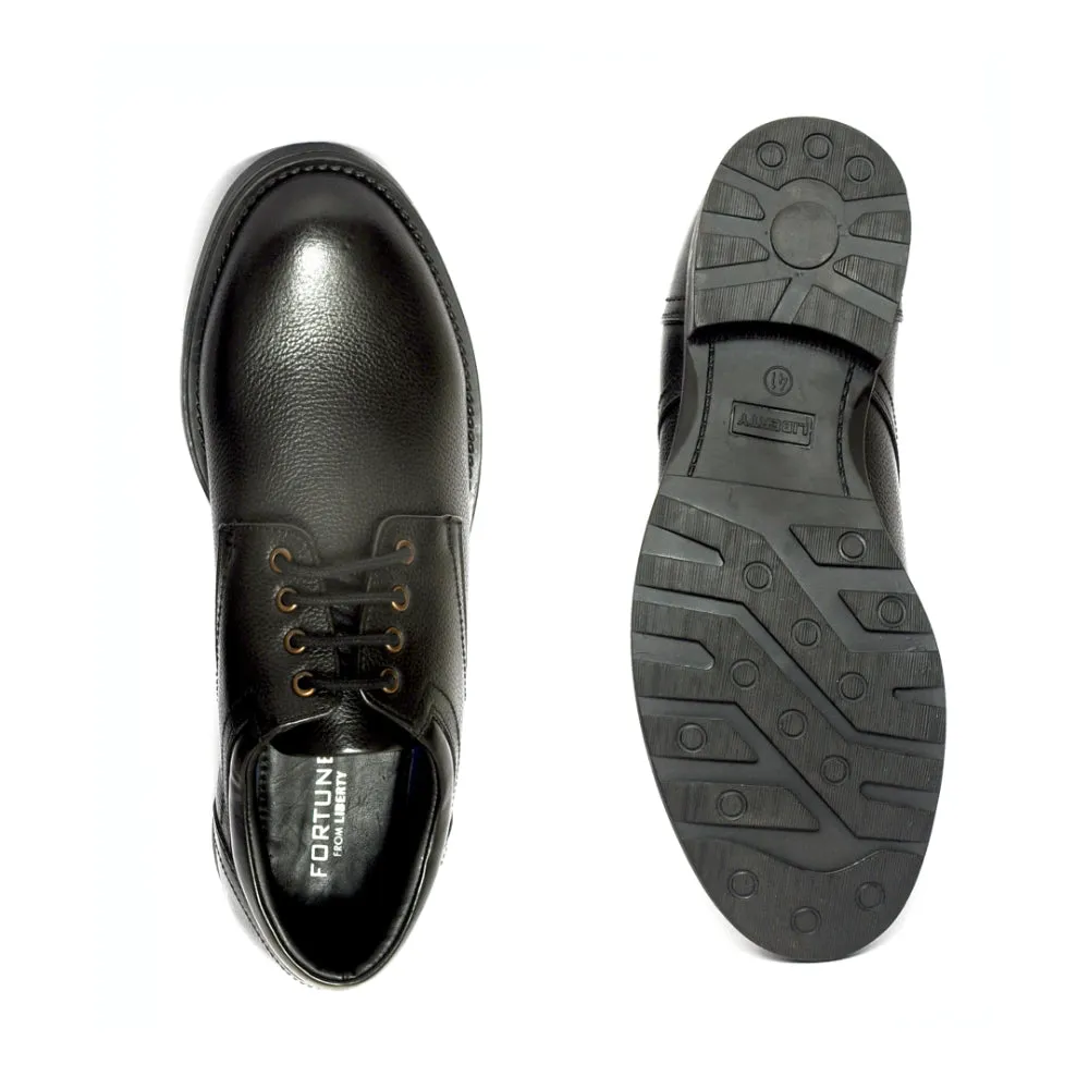 Healers Formal Black Lace-Up Derby Shoes For Men GAS-C17 By Liberty