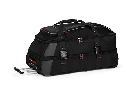 High Sierra 57019-1041 AT7 Rolling Upright Duffel Bag, Black, 26-Inch