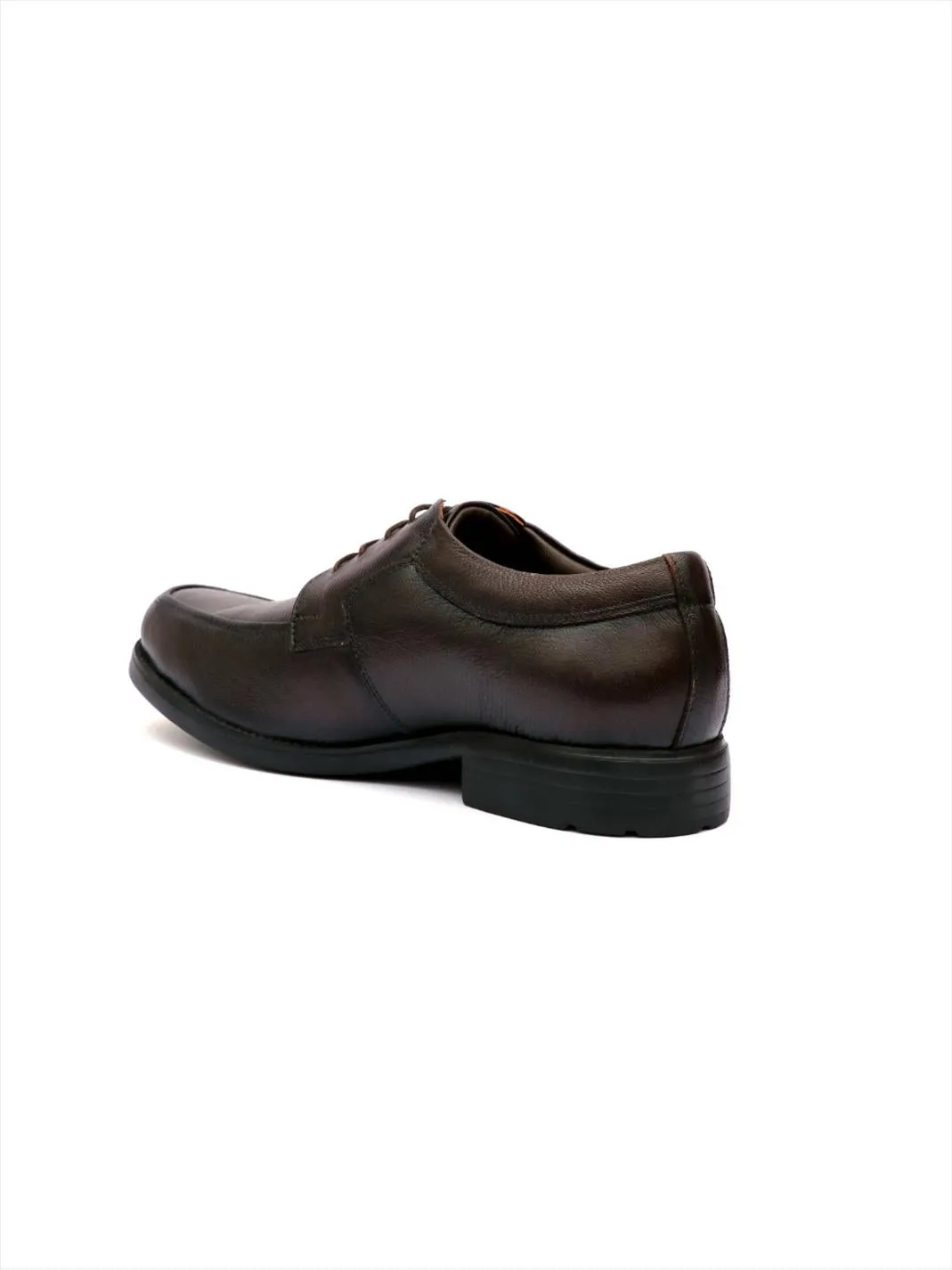 Hitz Men's Brown Leather Derby Formal Shoes