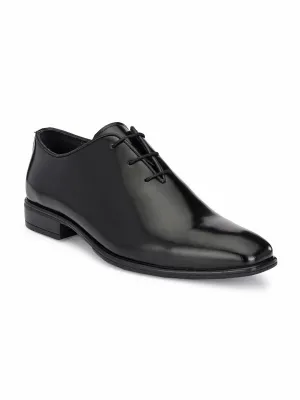 HITZ3311 Men's Black Leather Formal  Lace-Up Shoes