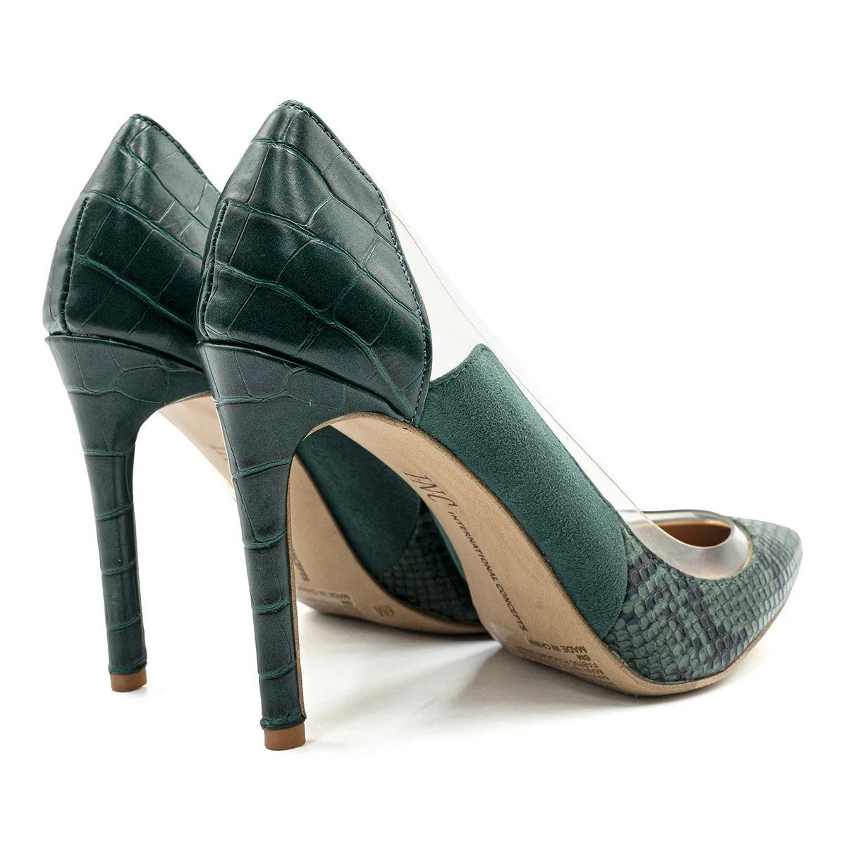 International Concepts Pump High-Heel Shoes Leather Green Colour For Women