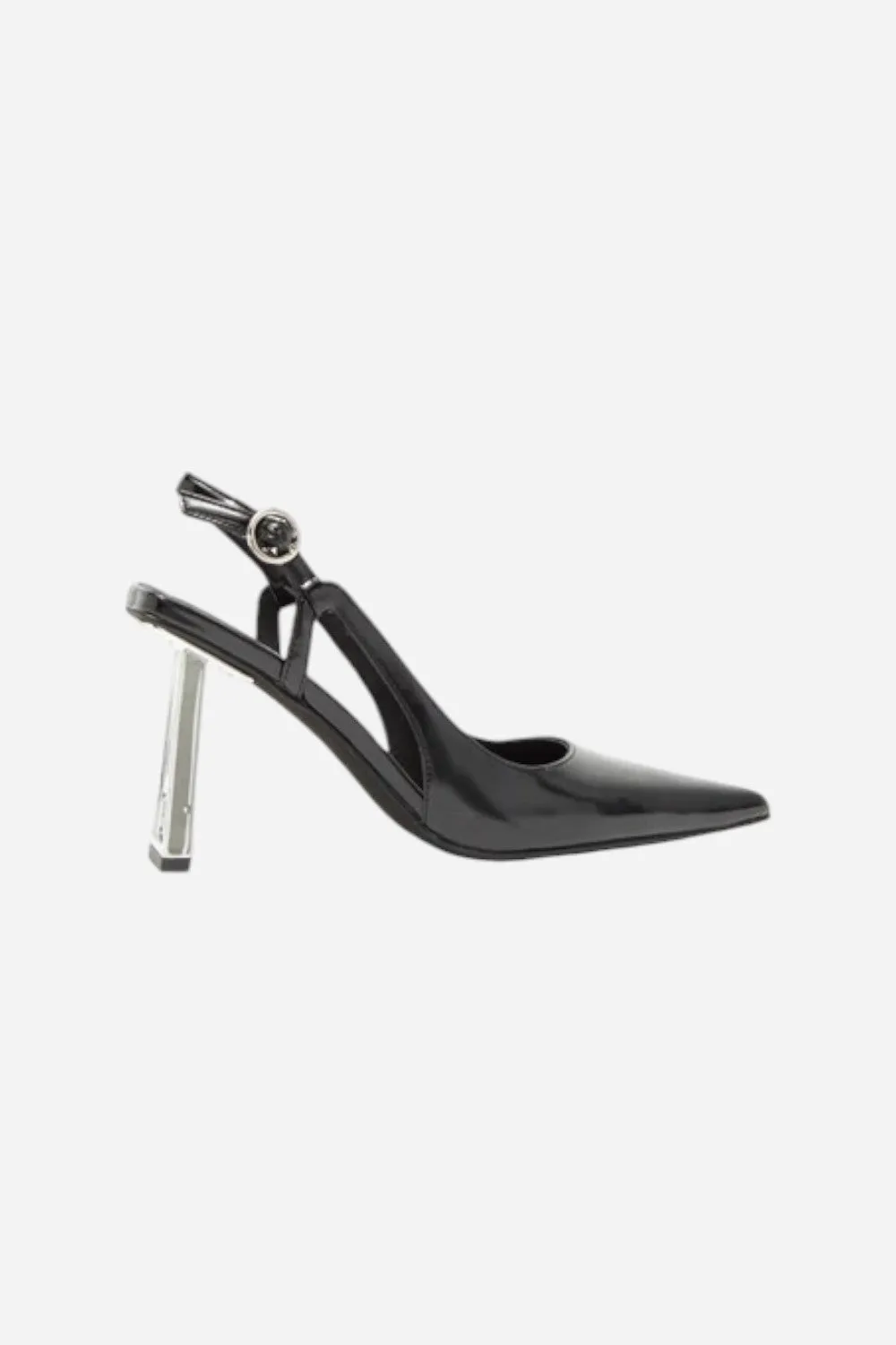 Jeffrey Campbell Creative Hi Modular Pump in Black Box Silver
