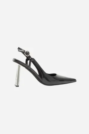 Jeffrey Campbell Creative Hi Modular Pump in Black Box Silver