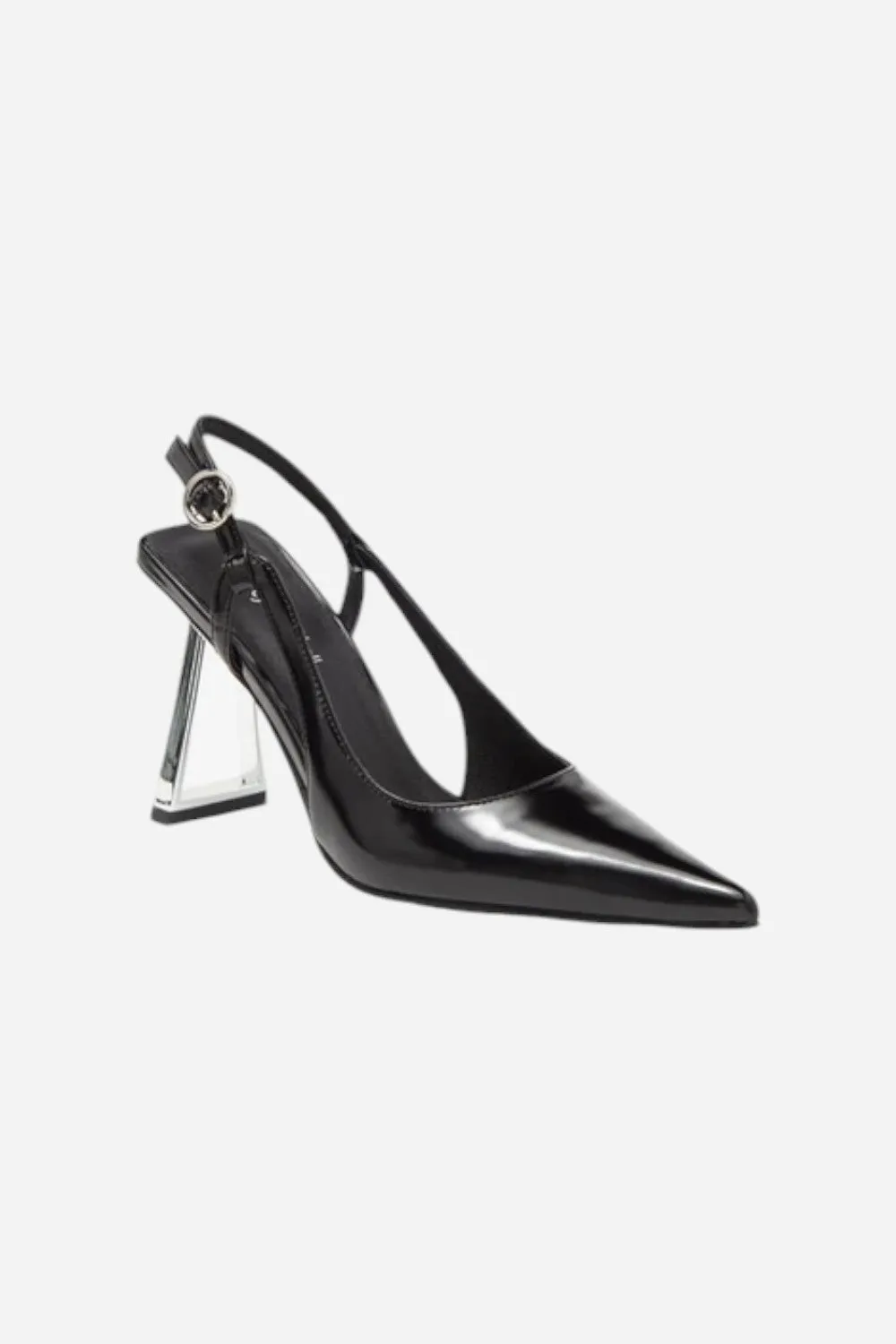 Jeffrey Campbell Creative Hi Modular Pump in Black Box Silver