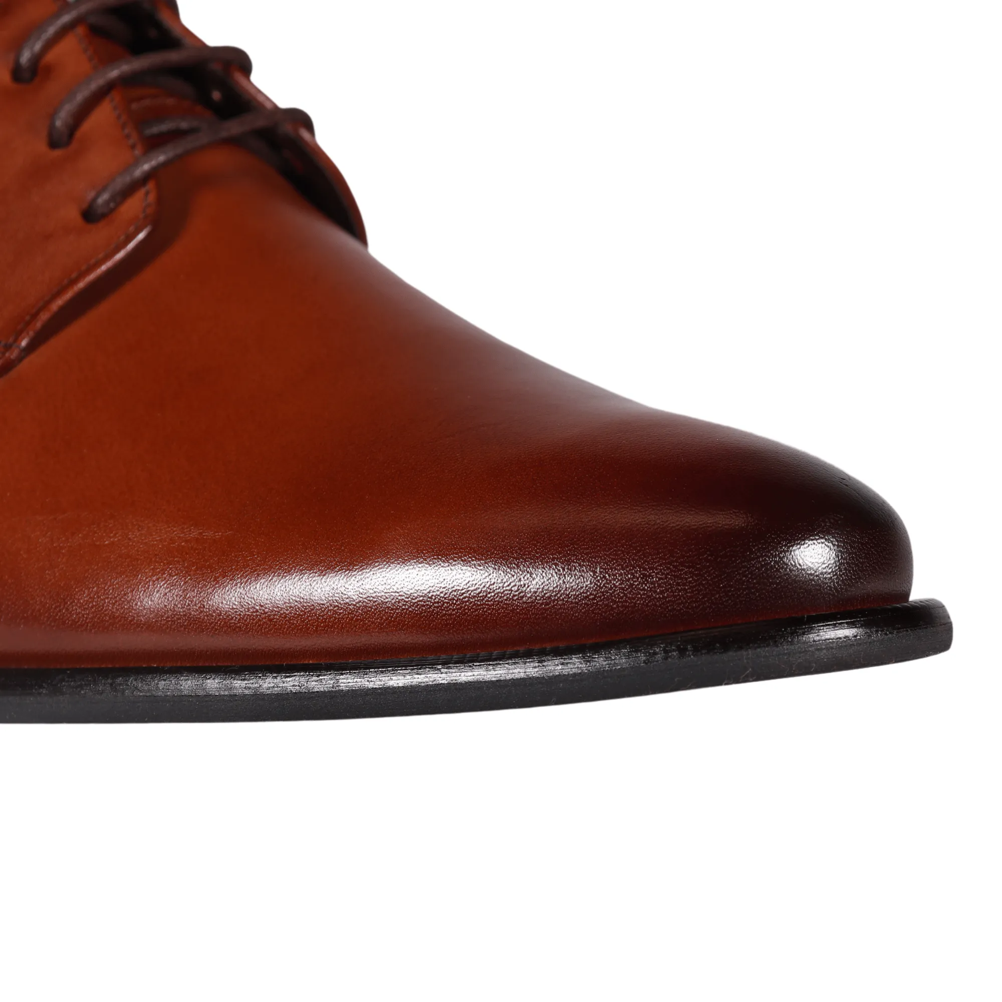 John Drake Brown Lace-Up Derby