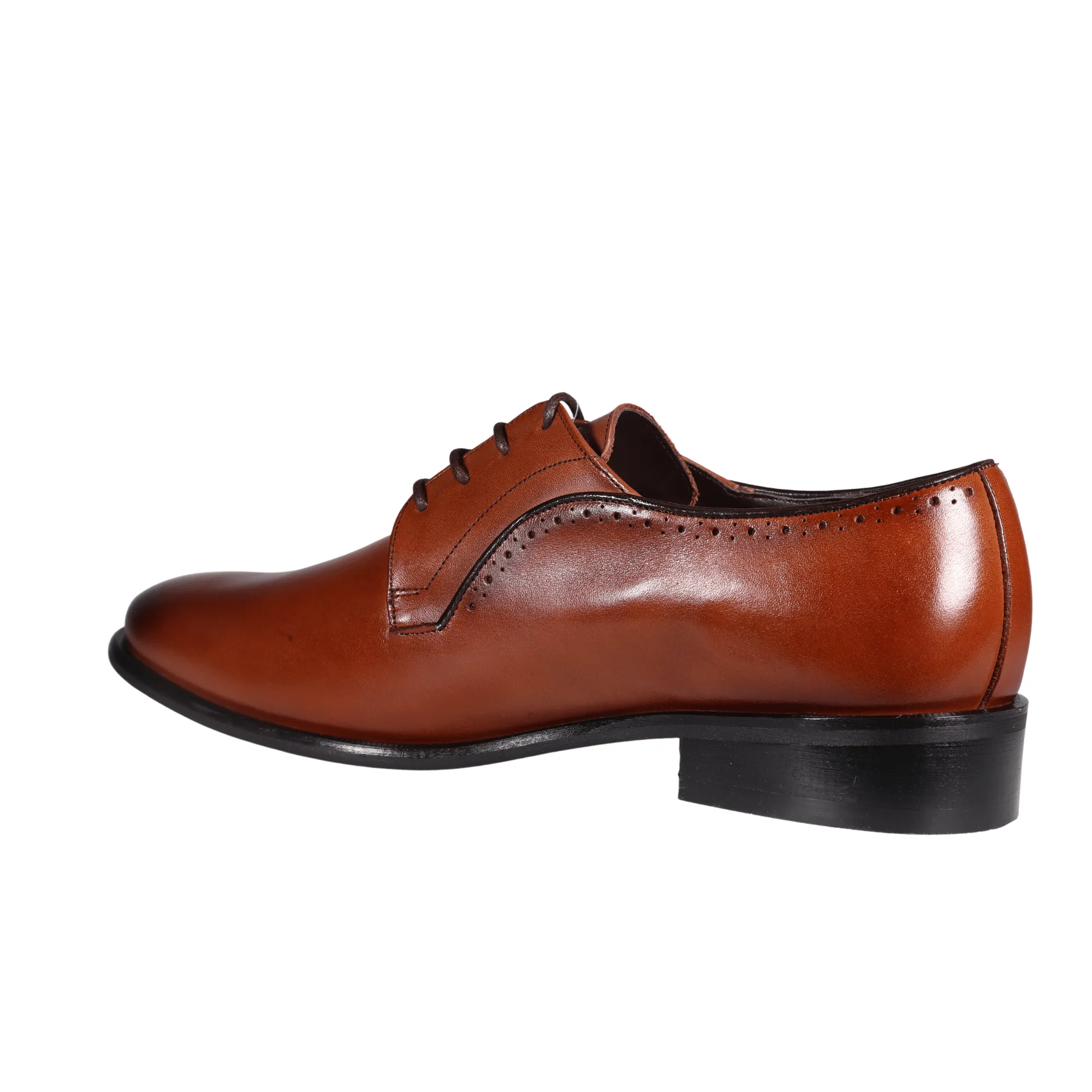 John Drake Brown Lace-Up Derby