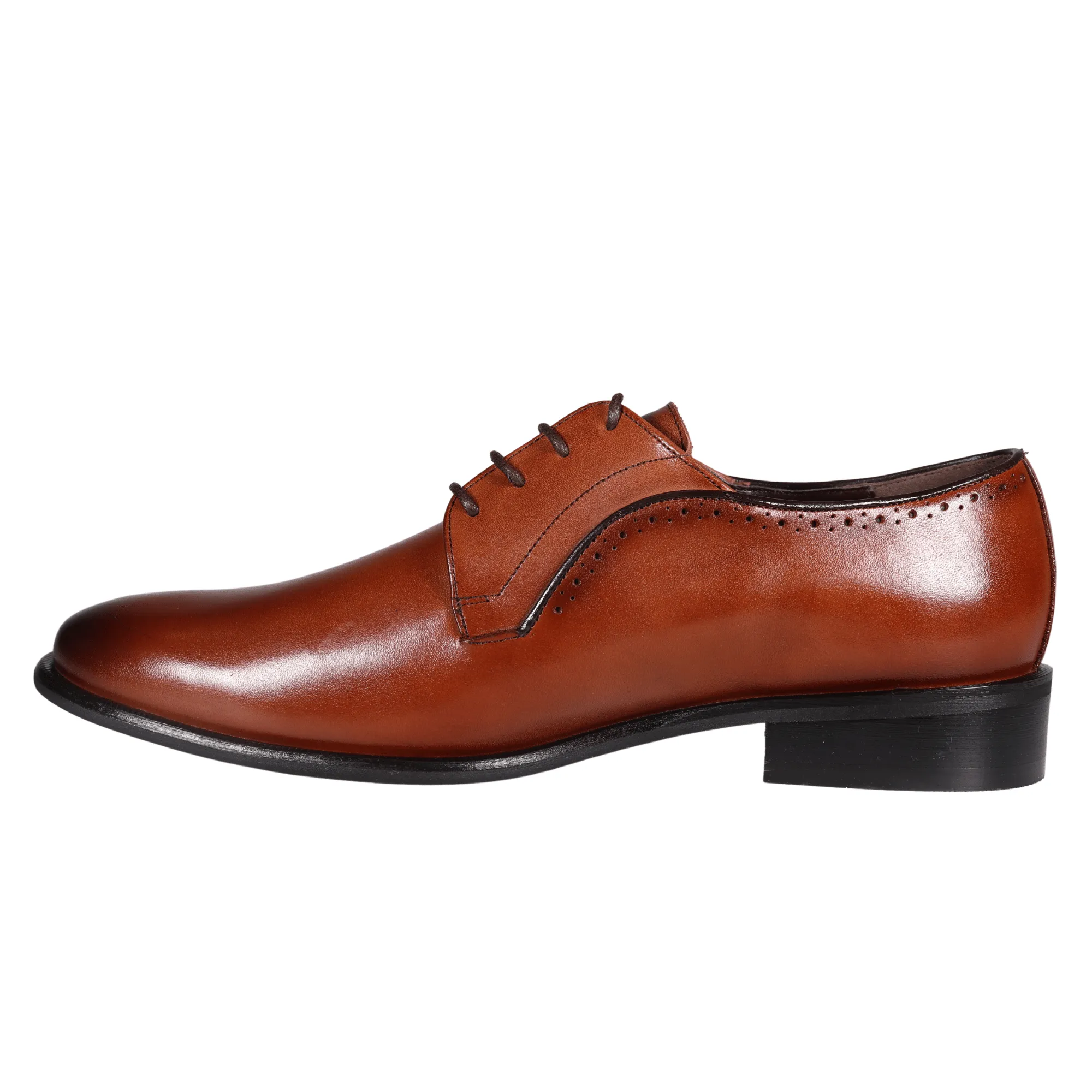 John Drake Brown Lace-Up Derby