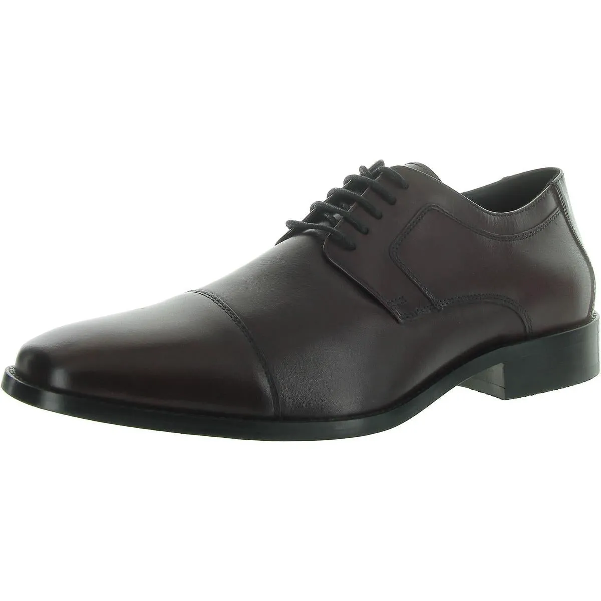 Johnston & Murphy Mens Novick Leather Plain Derby Shoes