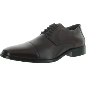 Johnston & Murphy Mens Novick Leather Plain Derby Shoes