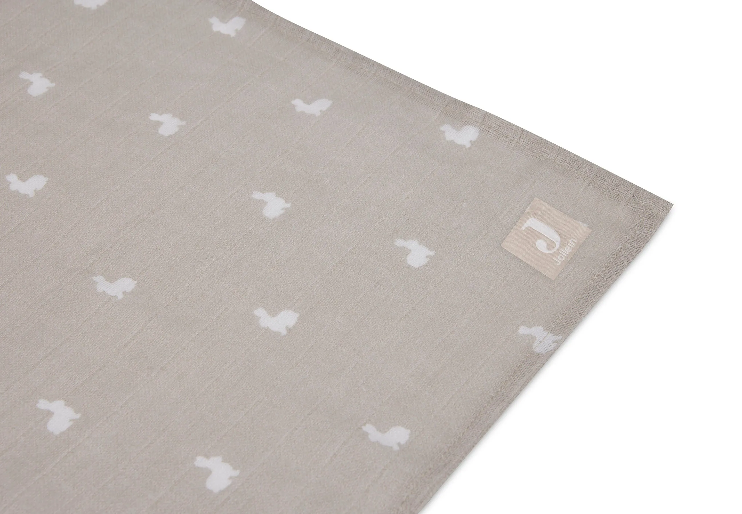 Jollein Hydrophilic Cloths 115x115cm | Rabbit Nougat