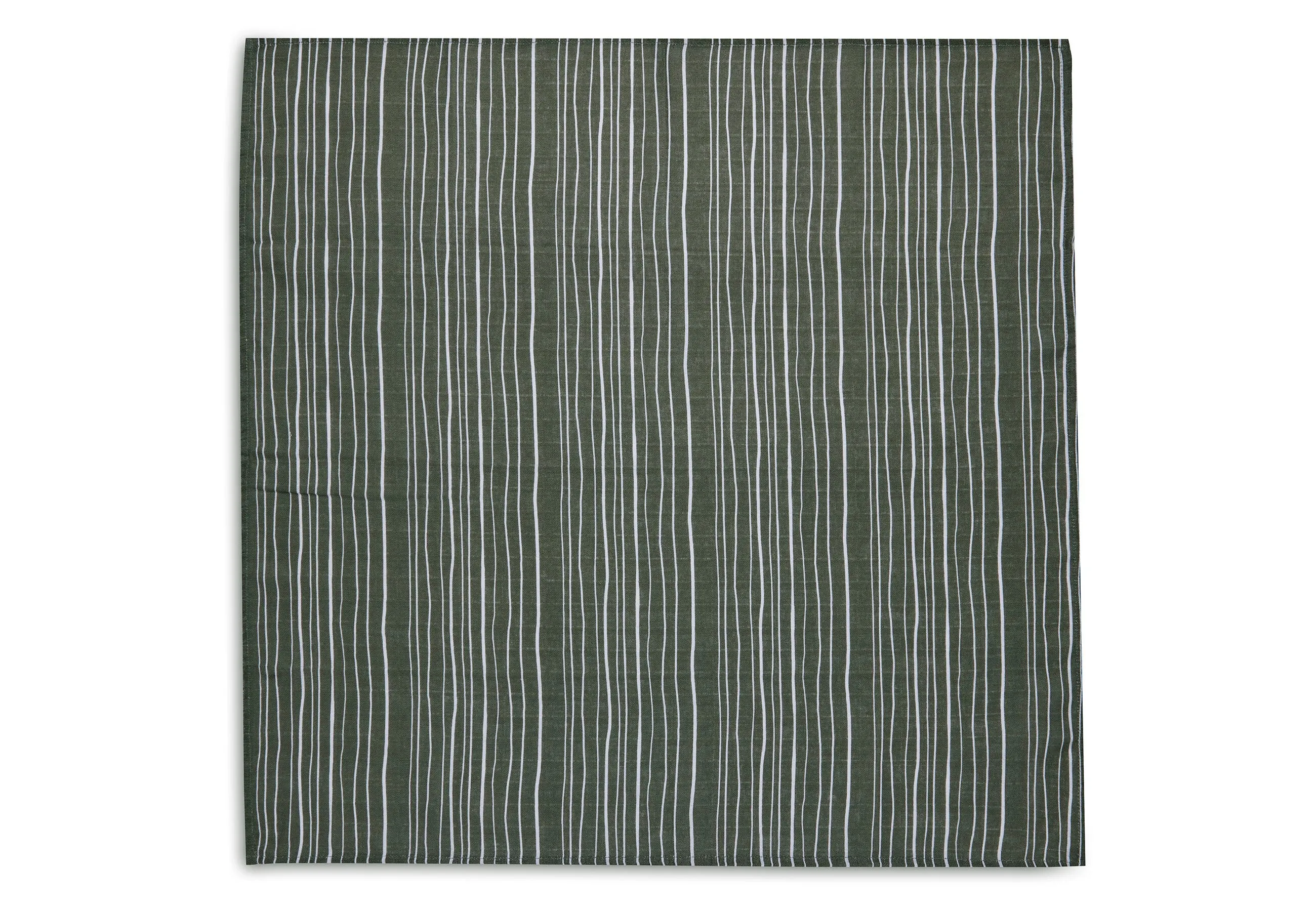 Jollein Hydrophilic Multi Cloth Small 70x70cm 2-Pack | Stripe & Olive Leaf Green