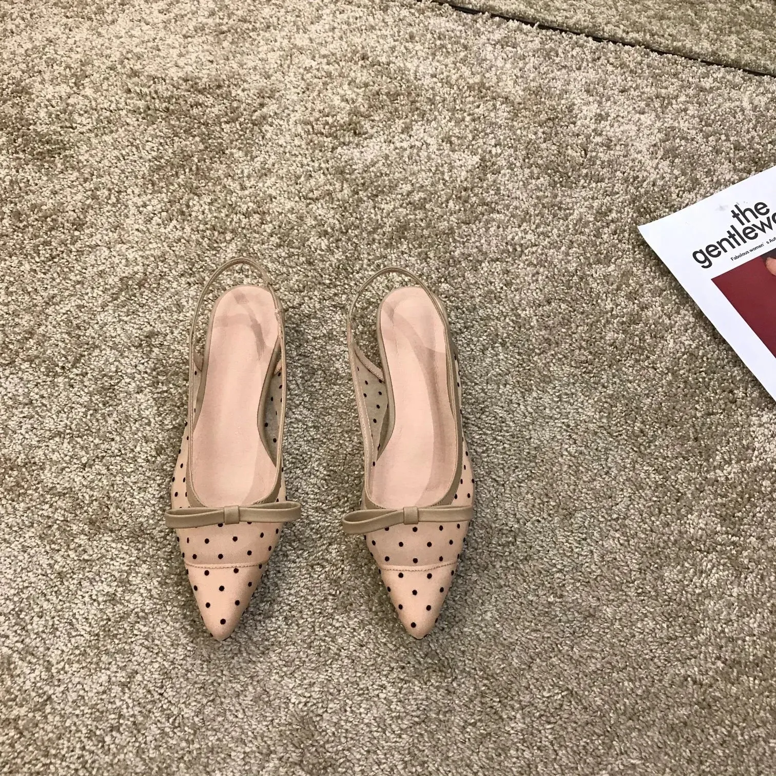 JS0201 Women's Casual Shoes: Pointed Mesh High Heels Sandals