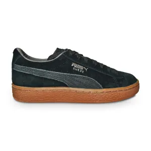 Juniors Puma Suede Citi Series Junior Youth Trainer - 364745 01 - Black Silver