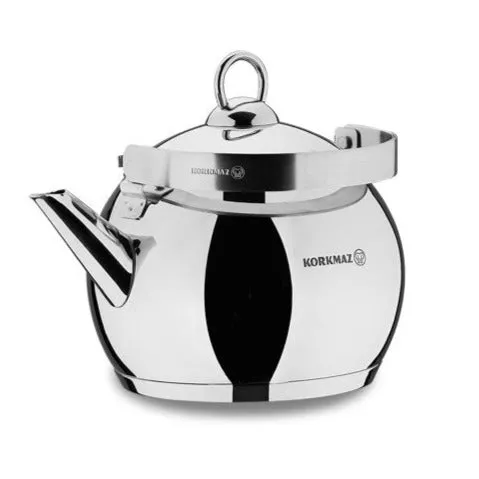 Korkmaz Tombik Stainless Steel Tea Pot, Tea Kettle