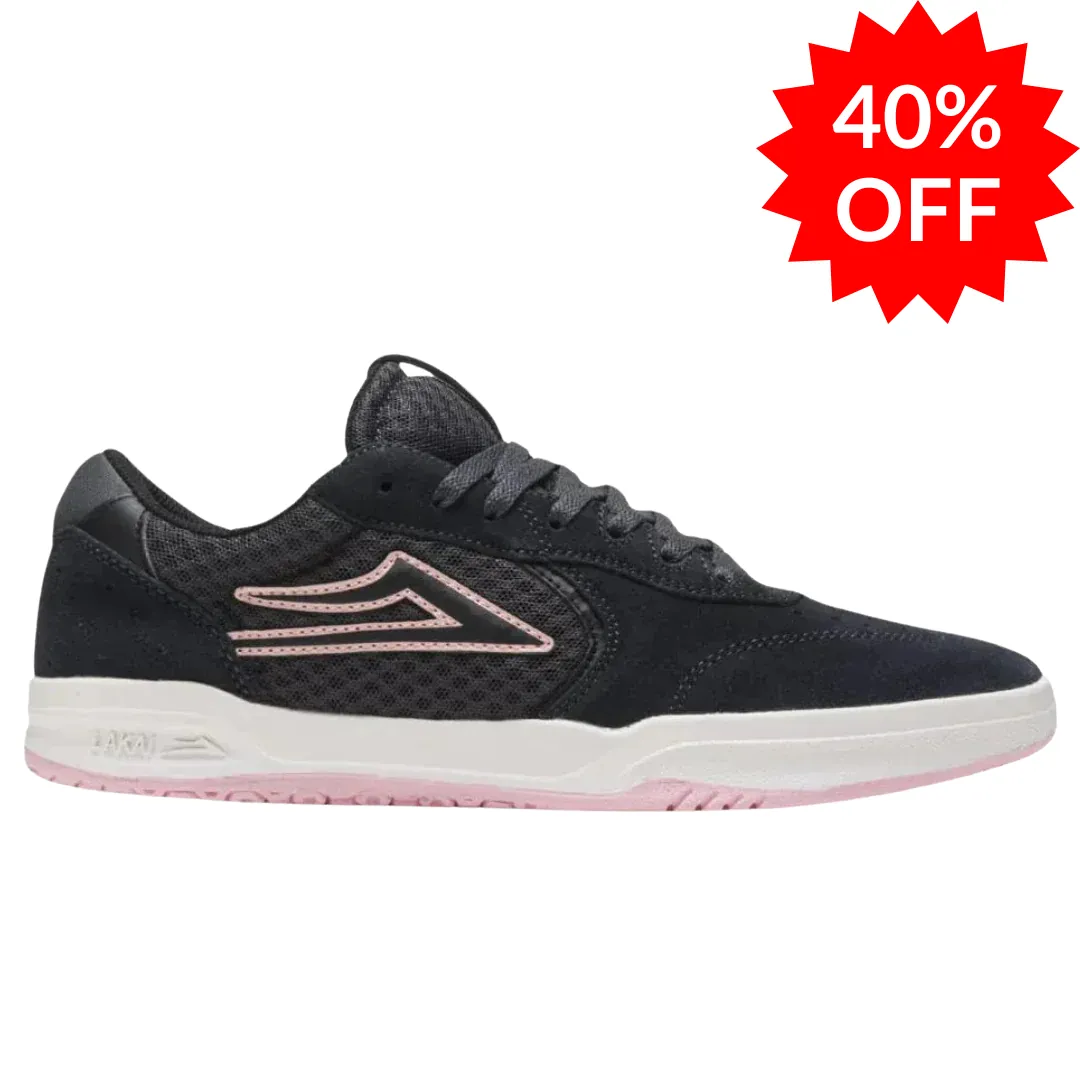 Lakai Atlantic Charcoal / Pink Suede Skate Shoes