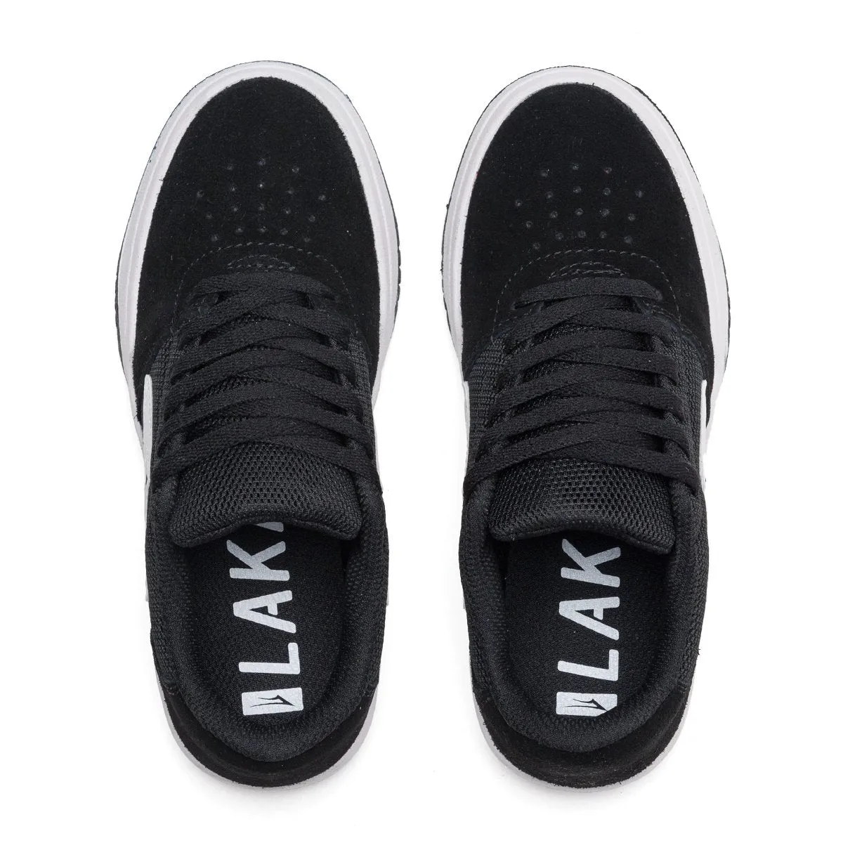 LAKAI BRIGHTON KIDS - BLACK WHITE