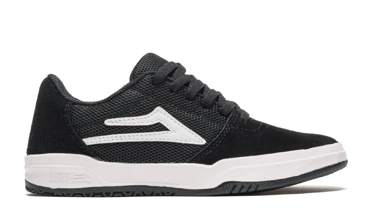 LAKAI BRIGHTON KIDS - BLACK WHITE