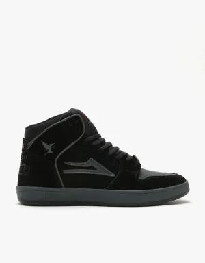 Lakai x Black Sabbath Telford Skate Shoes - Black/Grey Suede