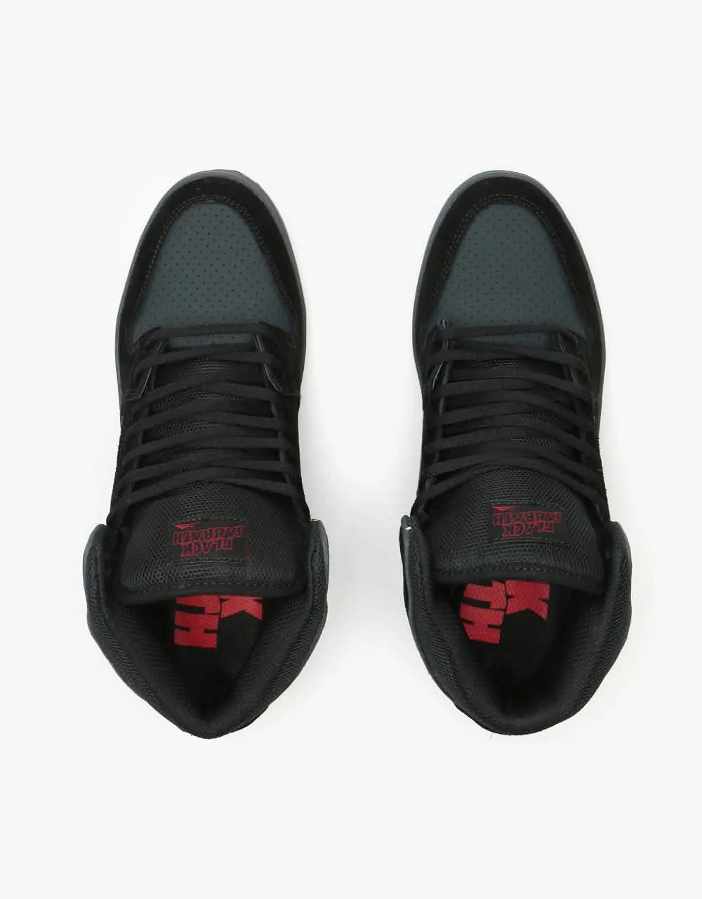 Lakai x Black Sabbath Telford Skate Shoes - Black/Grey Suede