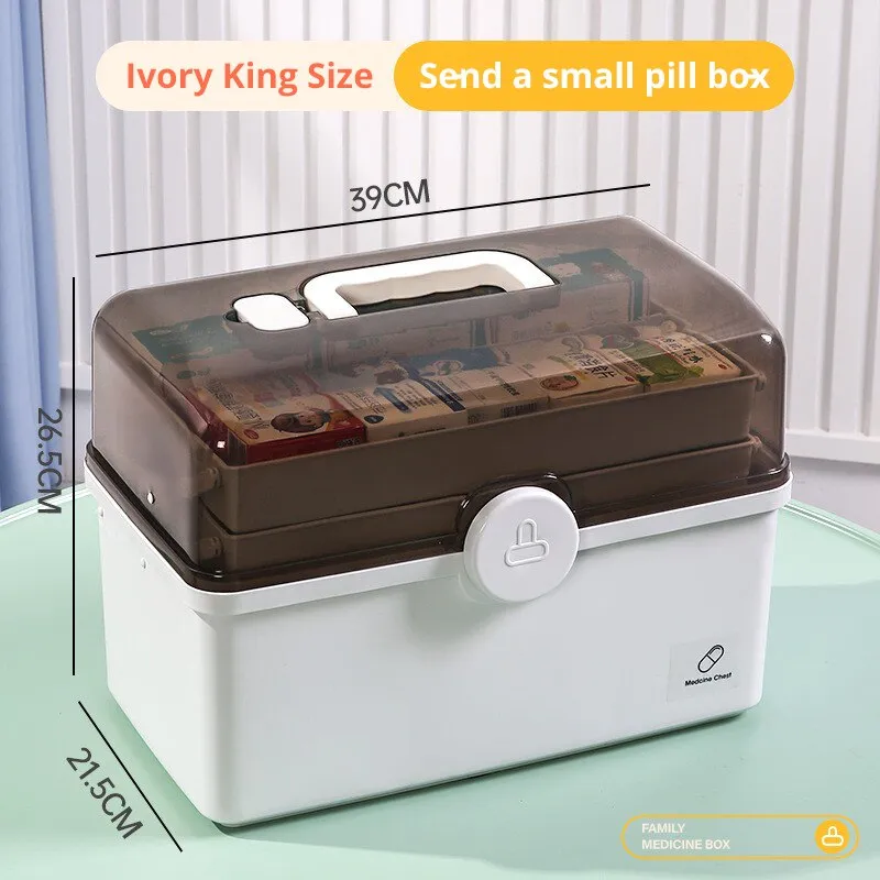 Large Capacity Medicine Box For Home Medicine Storage