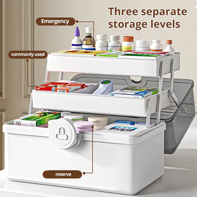 Large Capacity Medicine Box For Home Medicine Storage