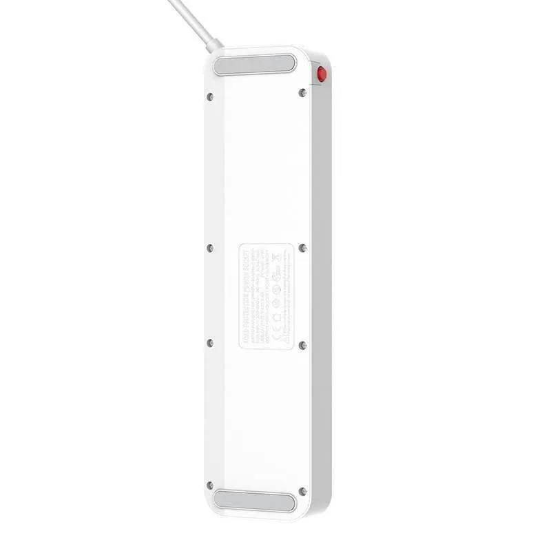 Ldnio 2M 2500W Power Strip With 4 AC Sockets - White | 691441