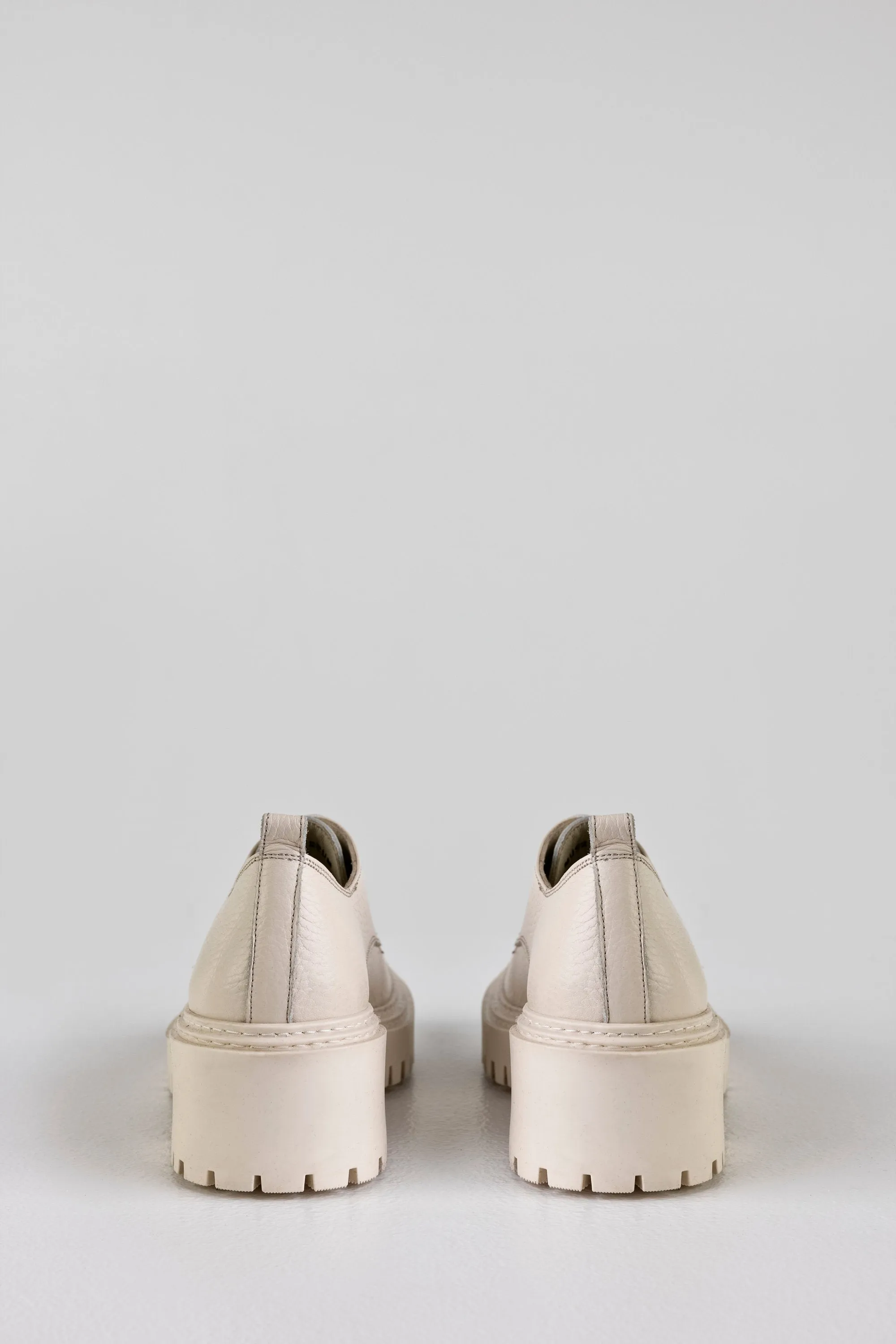 Leather chunky-sole derby shoes