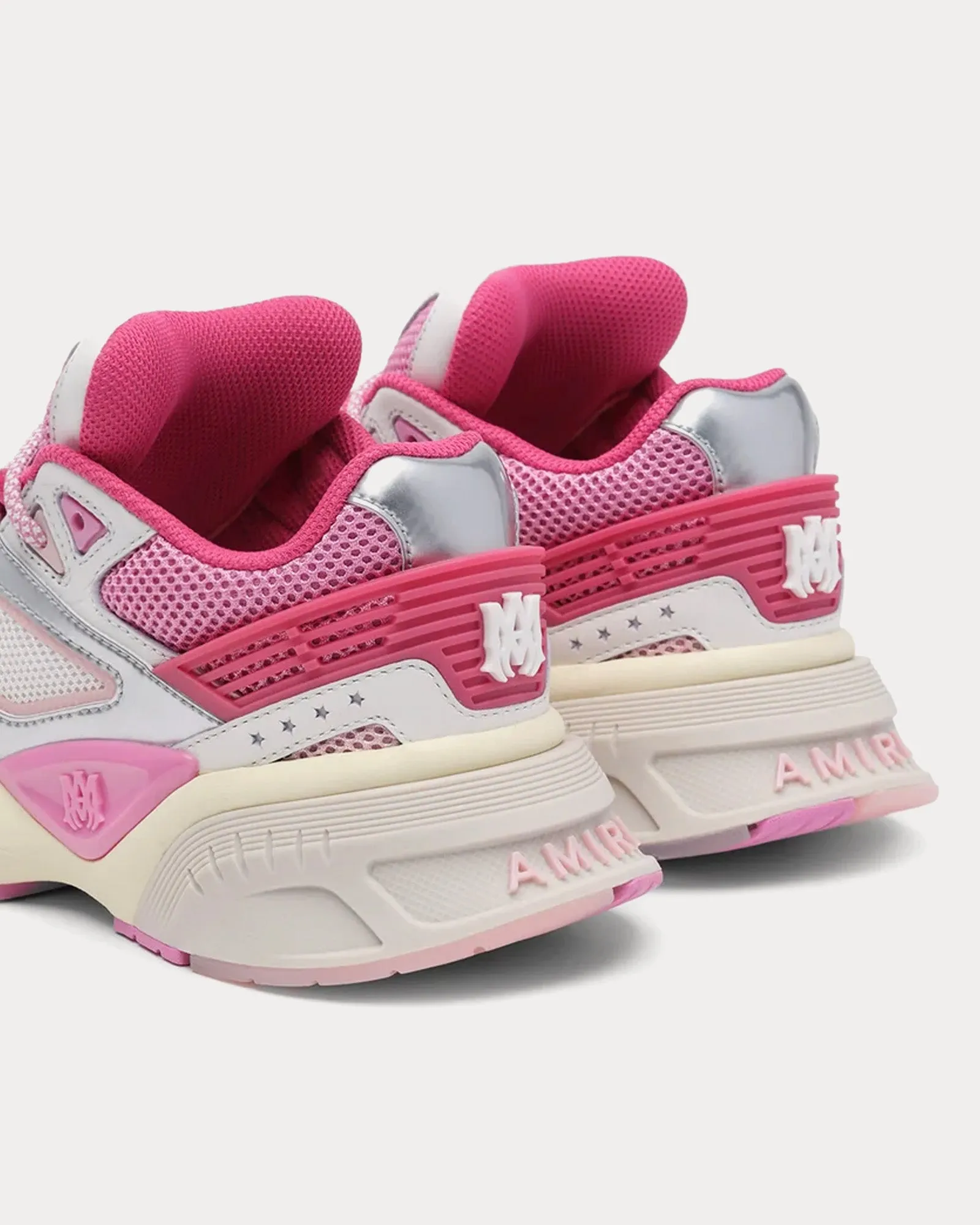 MA Runner Fuchsia Pink / White / Silver Low Top Sneakers