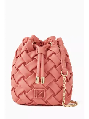 Marella Bouquet Bucket Bag in Faux Leather