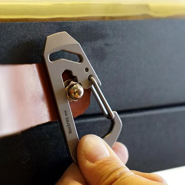 MecArmy EH3 Multifunctional EDC Carabiner * Keychain Pry bar  Wrench  Bottle opener
