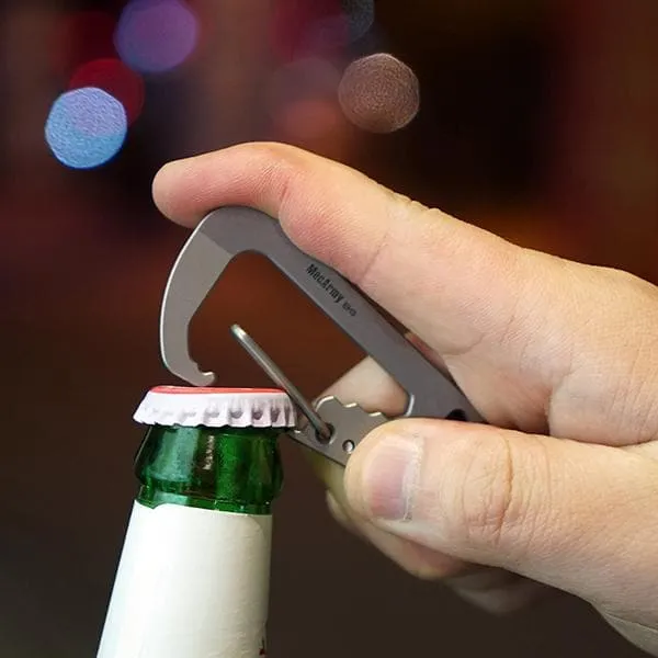 MecArmy EH3 Multifunctional EDC Carabiner * Keychain Pry bar  Wrench  Bottle opener