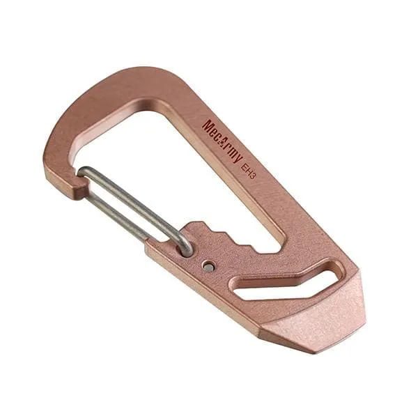 MecArmy EH3 Multifunctional EDC Carabiner * Keychain Pry bar  Wrench  Bottle opener