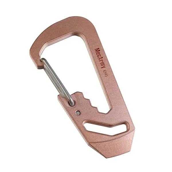 MecArmy EH3 Multifunctional EDC Carabiner * Keychain Pry bar  Wrench  Bottle opener