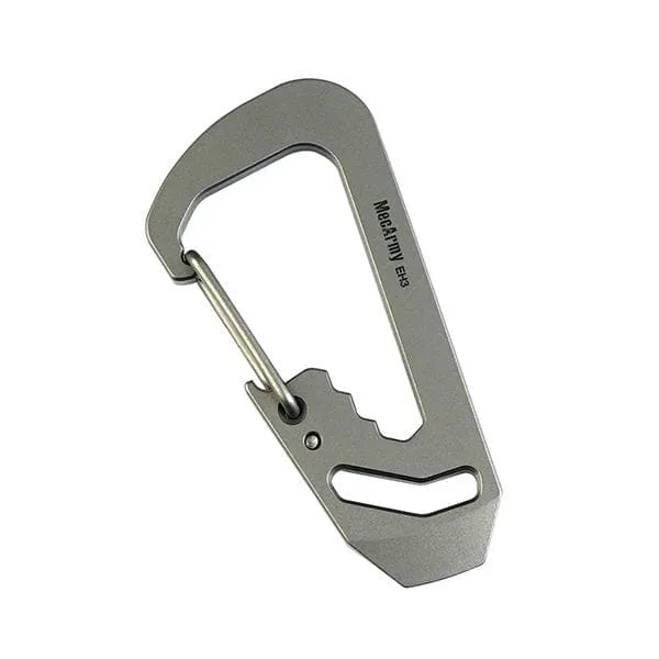 MecArmy EH3 Multifunctional EDC Carabiner * Keychain Pry bar  Wrench  Bottle opener