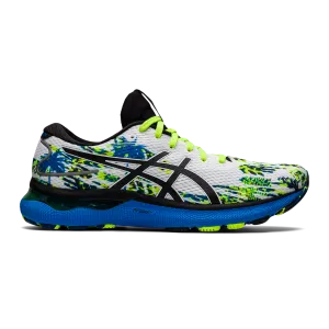 Men's Asics Gel-Nimbus 24, White/Black, 9.5 D Medium