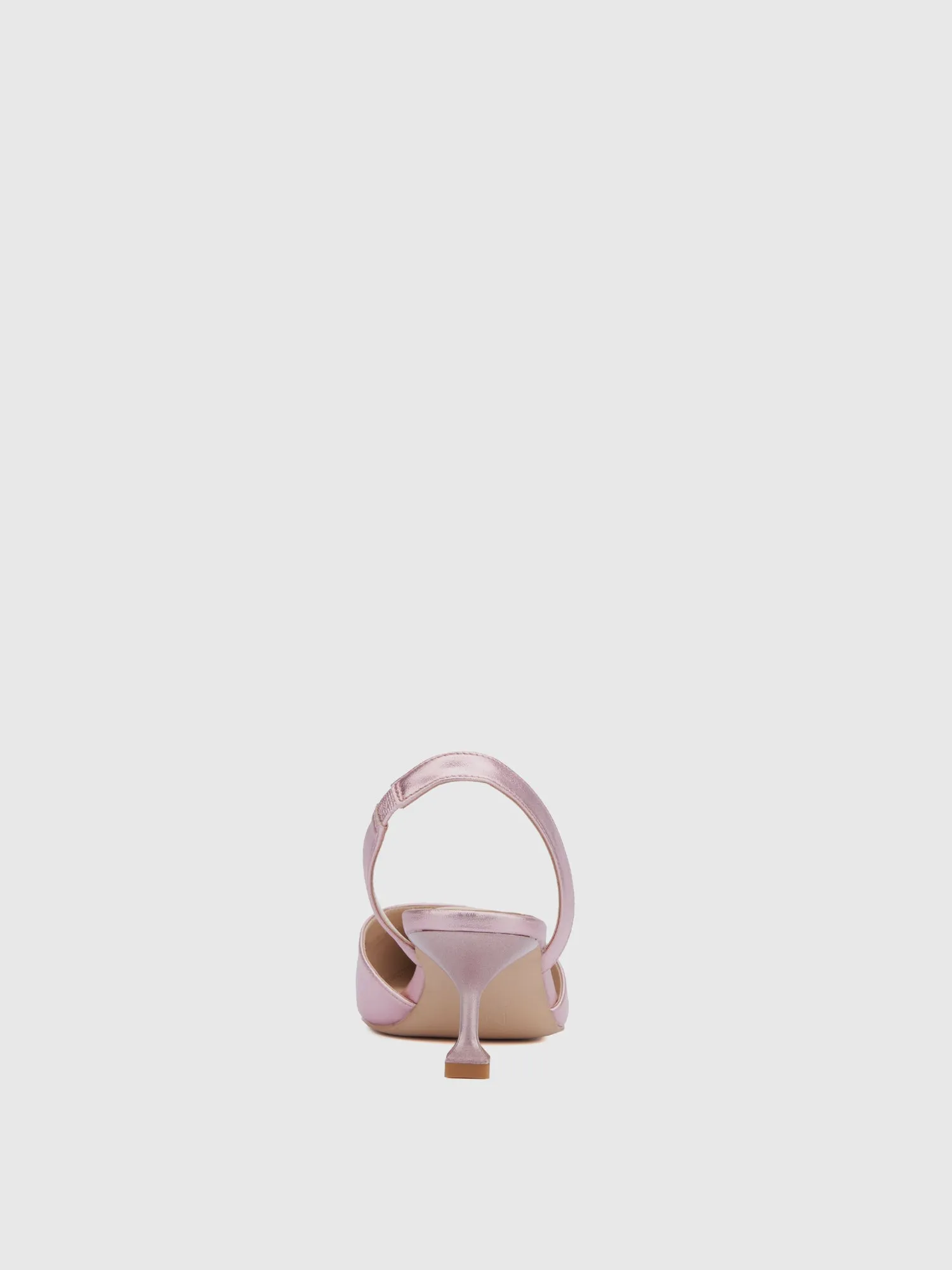 Metallic Kitten Heel Pump