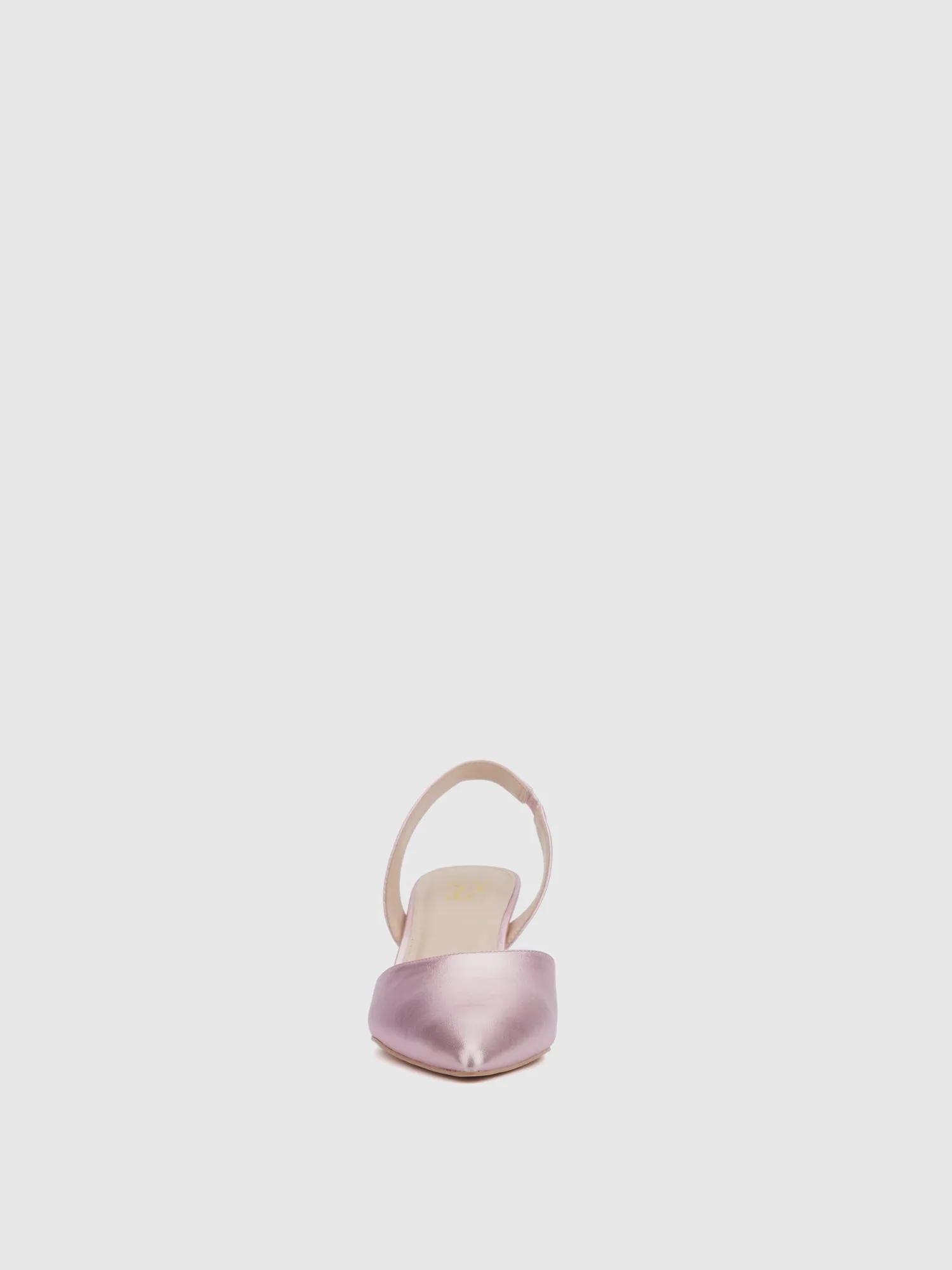 Metallic Kitten Heel Pump