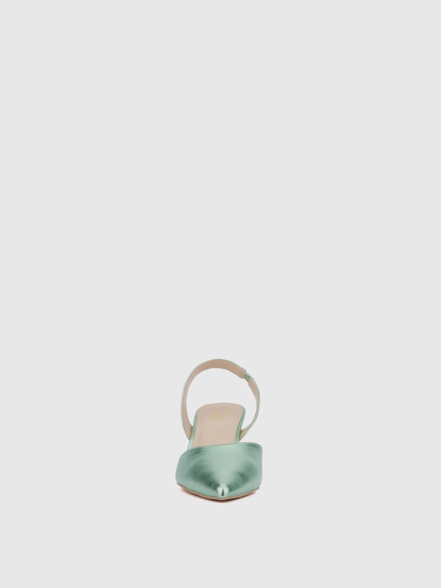 Metallic Kitten Heel Pump