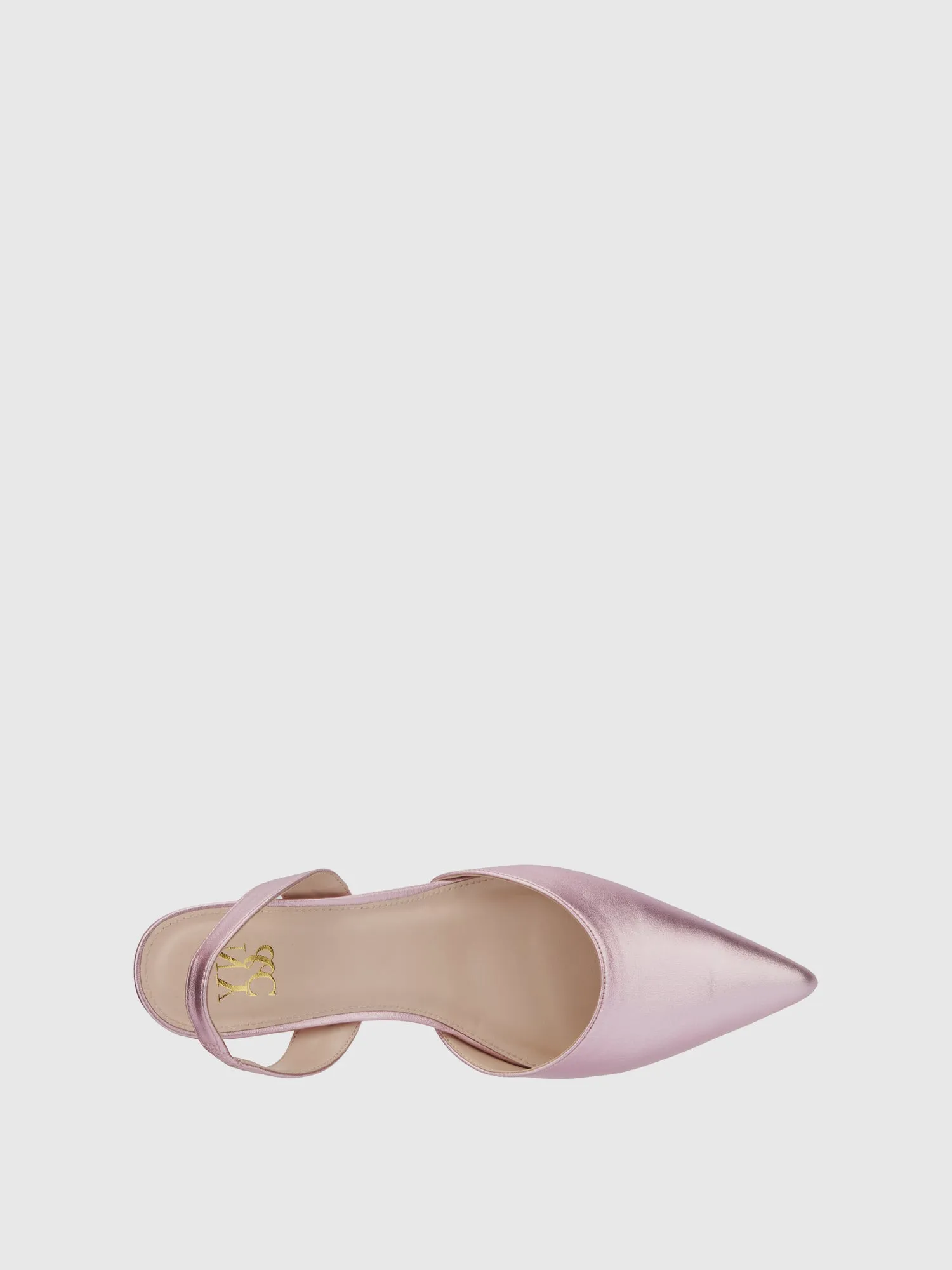 Metallic Kitten Heel Pump