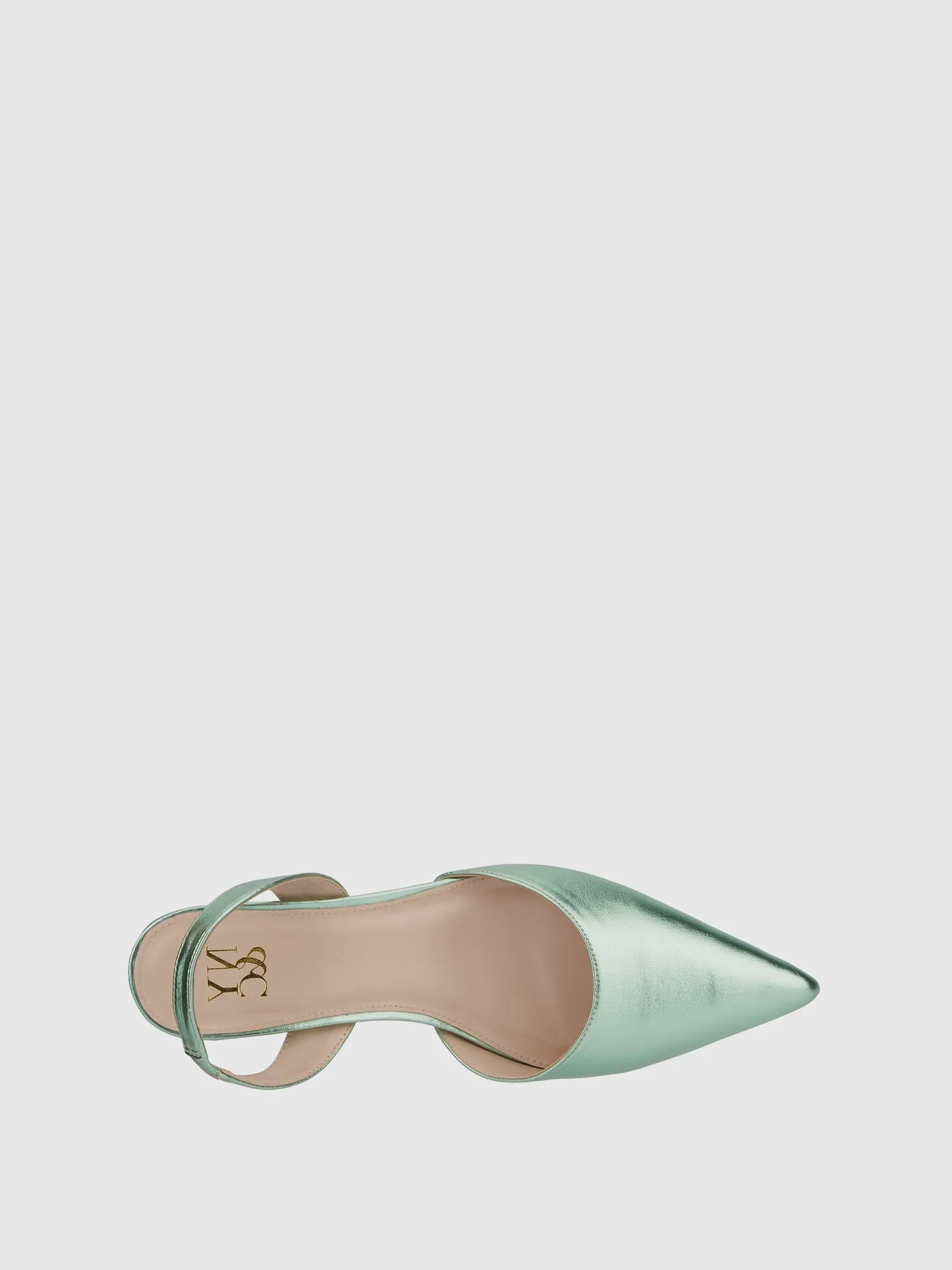 Metallic Kitten Heel Pump