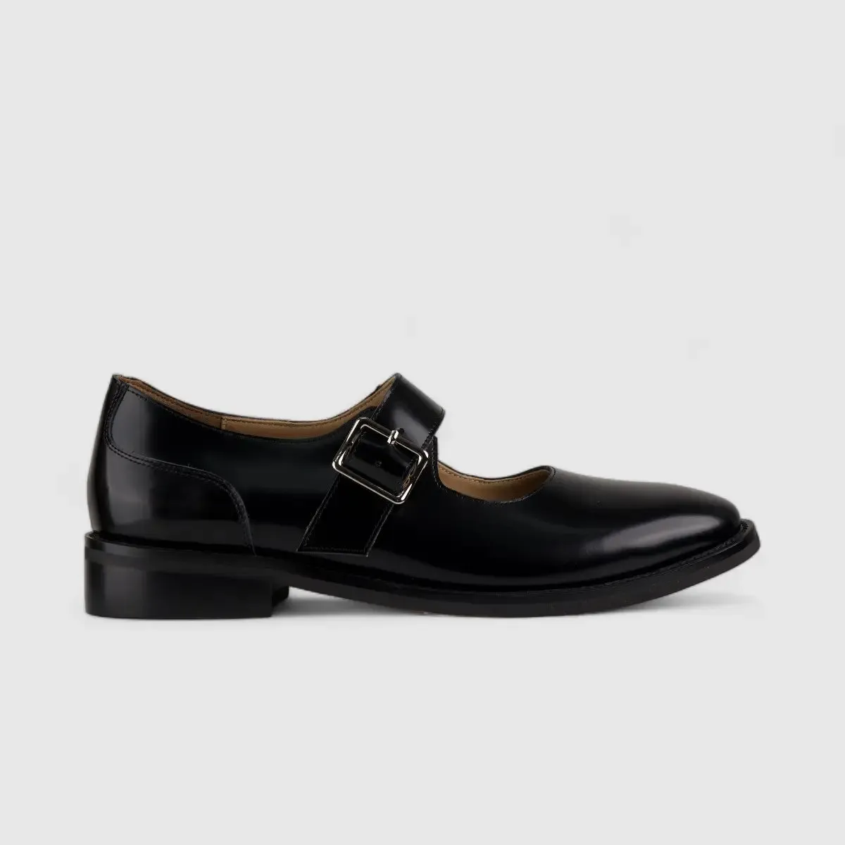 Morbido Leather Moc Pump Loafer Black NSH500-15