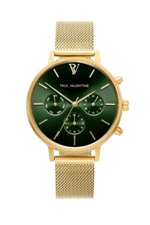 Multifunctional Emerald Green Gold Mesh