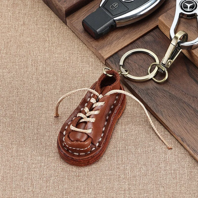 Multifunctional Head Layer Cowhide Keychain