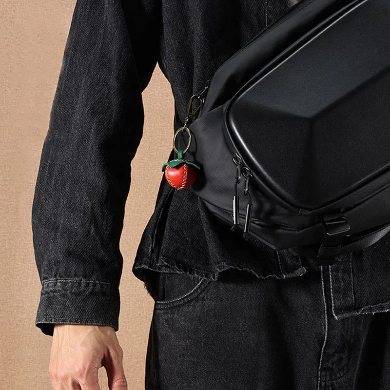 Multifunctional Head Layer Cowhide Keychain