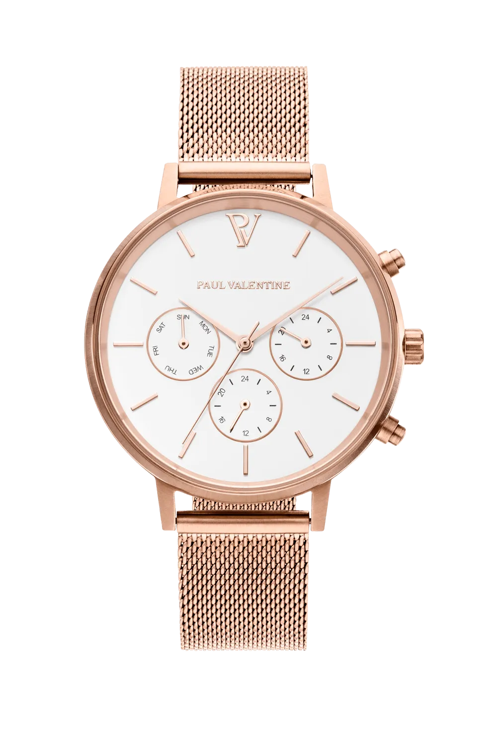 Multifunctional Rose Gold White Mesh