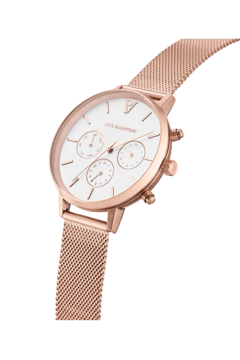 Multifunctional Rose Gold White Mesh
